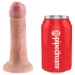 King Cock strap-on dildo 6 collas dabīgs