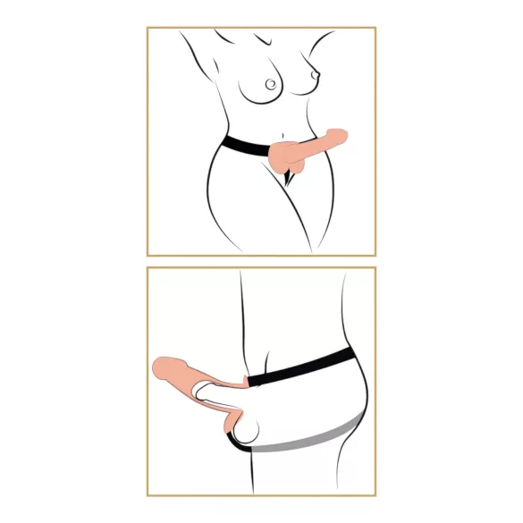 Fetish Strap-on 9 - pieliekamais dildo naturāls