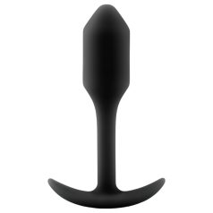   b-vibe Snug Plug 1 - anālais spraudnis ar iekšējo svaru (55g) - melns