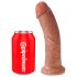 King Cock 8 dildo (20 cm) - tumši dabisks
