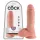 King Cock dildo ar sēkliniekiem 20 cm naturāls