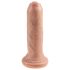 King Cock 6 - dabīgs dildo (15 cm) - naturāls