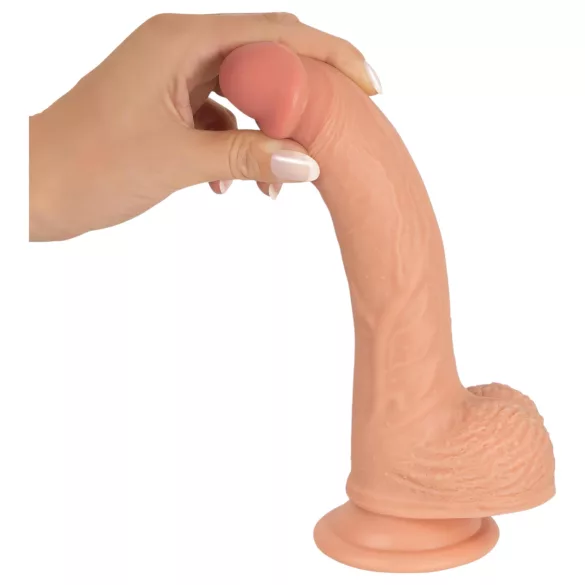 realistixxx - reālistisks dildo ar piesūcekni (22 cm, miesas krāsā)