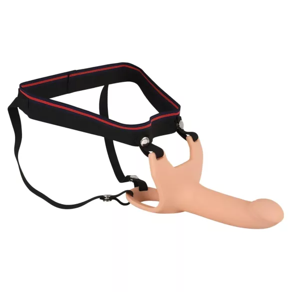 You2Toys - strap-on vidū dobais dildo, miesas krāsa
