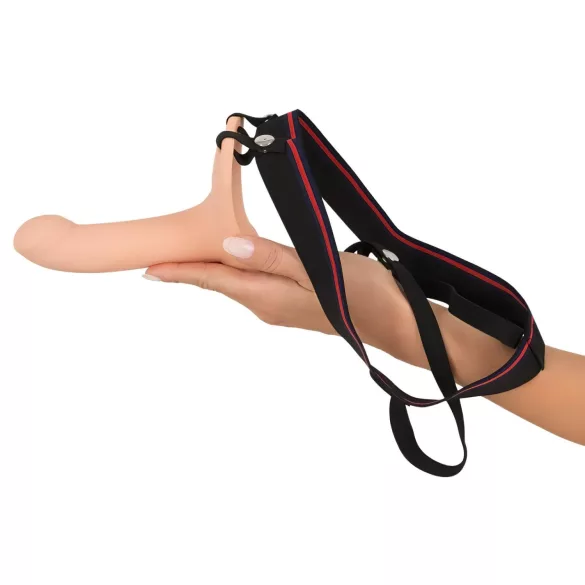 You2Toys - strap-on vidū dobais dildo, miesas krāsa