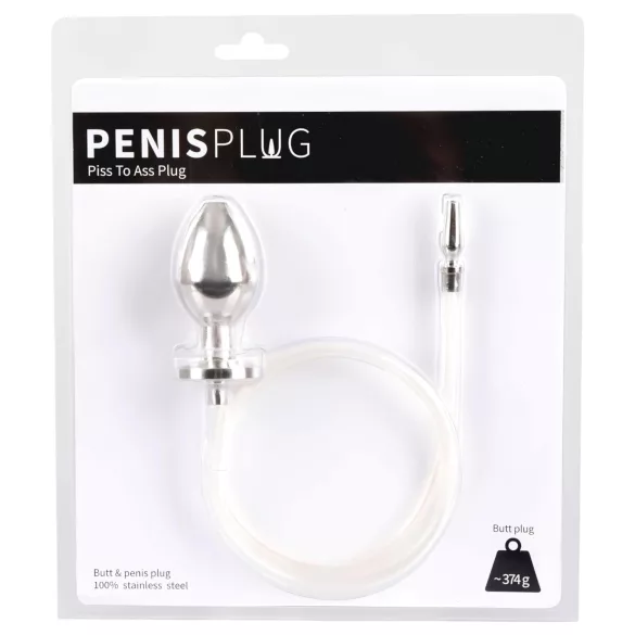 You2Toys - Piss to Ass Plug - dobums anālais plugs ar urīnizvadkanāla dilatatoru