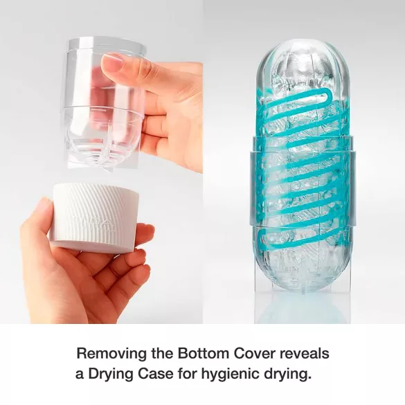 TENGA Spinner Tetra - vīriešu masturbators caurspīdīgs