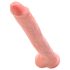 King Cock 14 liels dildo ar sēkliniekiem (35cm) - dabīgs