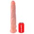 King Cock 14 liels dildo ar sēkliniekiem (35cm) - dabīgs