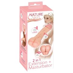   Nature Skin - 2in1 mākslīgā pēcpuse un dzimumlocekļa apvalks (dabīgs)