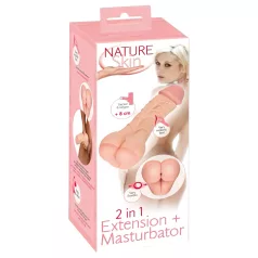   Nature Skin - 2in1 mākslīgā sēžamvieta un dzimumlocekļa uzmava naturāls
