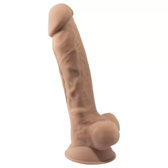 Silexd 7 - piesūcekņa dildo 17,5cm naturāla krāsa