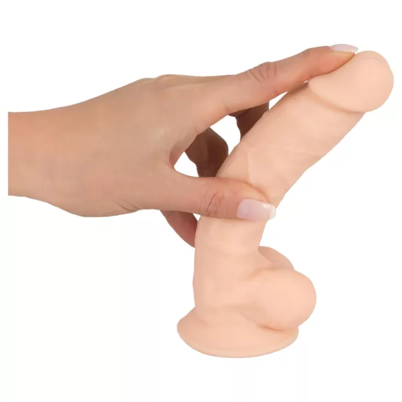 Silexd 7 - piesūcekņa dildo 17,5cm naturāla krāsa