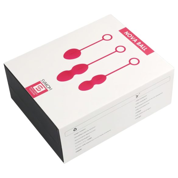 Svakom Nova - geišas bumbiņu komplekts 3 gab. sarkans