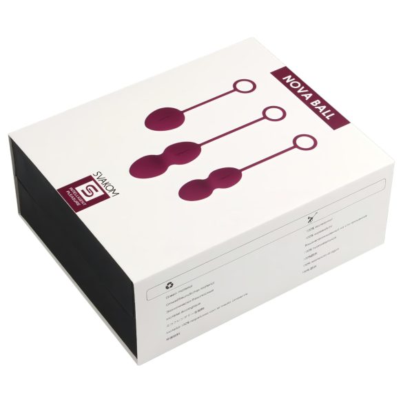 Svakom Nova - 3-daļīgs geišu bumbiņu komplekts (violets)