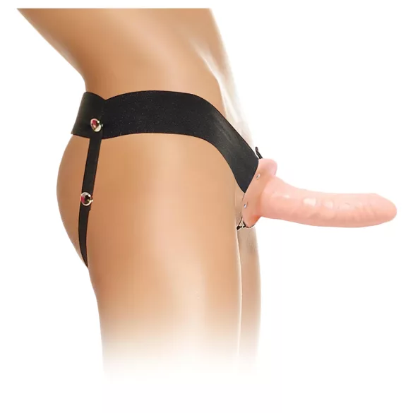 Pipedream - Fetish Strap-On 6 - piestiprināms, dobš dildo (dabīgā krāsā)