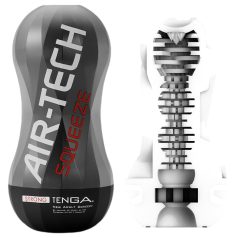   TENGA Air-Tech Squeeze Strong - melnais sūkšanas mastrubators