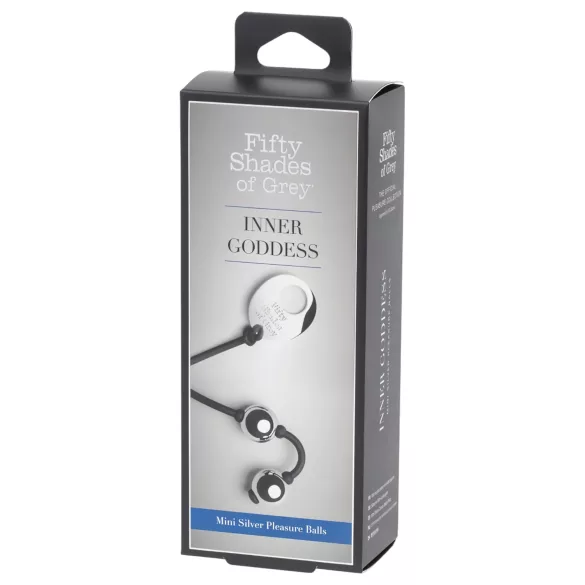 Fifty Shades of Grey mini geišu bumbiņa metāla sudraba