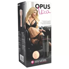   mystim OPUS Mica - masturbators reālistiska mākslīgā maksts dabiska/melna