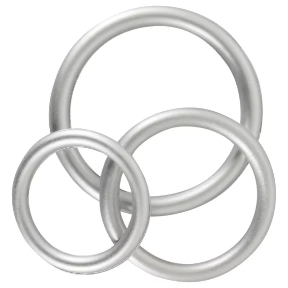 You2Toys Metallic - silikona dzimumlocekļa gredzenu komplekts 3 gab