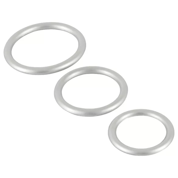 You2Toys Metallic - silikona dzimumlocekļa gredzenu komplekts 3 gab