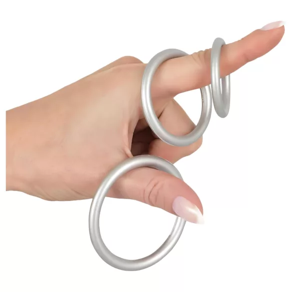 You2Toys Metallic - silikona dzimumlocekļa gredzenu komplekts 3 gab