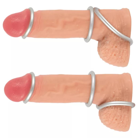 You2Toys Metallic - silikona dzimumlocekļa gredzenu komplekts 3 gab