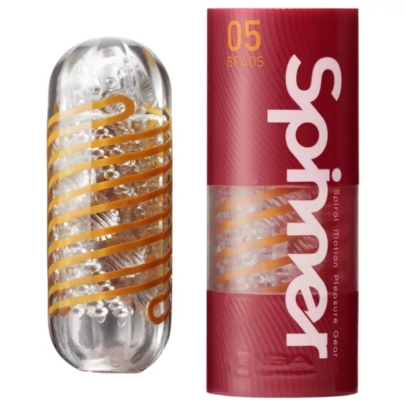 TENGA Spinner Beads - masturbators vīriešiem caurspīdīgs