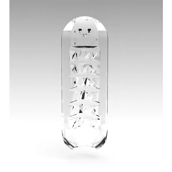 TENGA Spinner Brick - masturbators rota masturbators caurspīdīgs