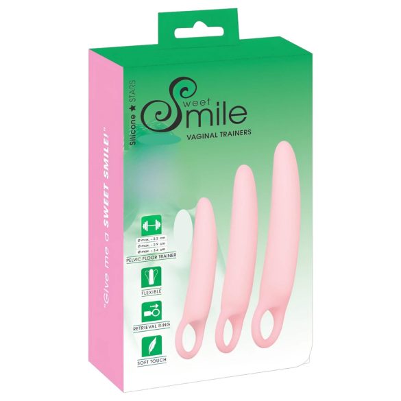 SMILE - Vaginālie trenažieri - dildo komplekts - rozā (3 daļas)