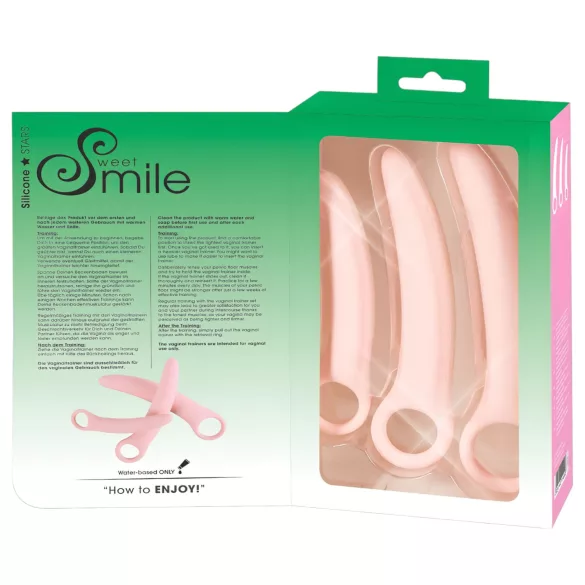 SMILE - maksts treniņierīces komplekts 3 gab rozā