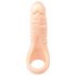 Realistixxx Double F - realistisks dildo ar erekcijas gredzenu (dabisks)
