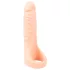 Realistixxx divkāršs reālistisks dildo ar dzimumlocekļa gredzenu, miesas krāsā