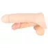 Realistixxx divkāršs reālistisks dildo ar dzimumlocekļa gredzenu, miesas krāsā