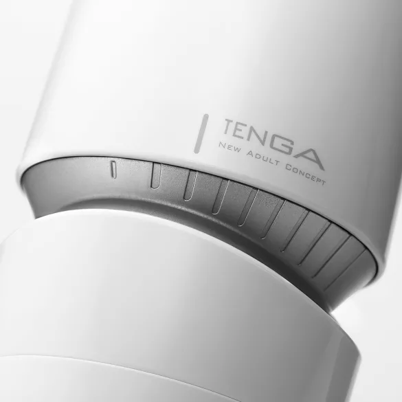 TENGA Aero - vīriešu masturbators ar spēcīgu vakuumu balts-sudrabs