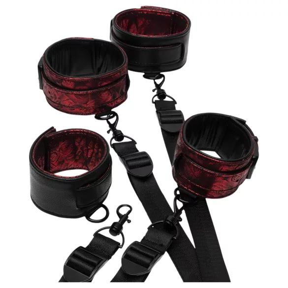 Fifty Shades of Grey - roku dzelzs komplekts melns-sarkans
