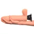Real Feel Deluxe No.9 - realistisks vibrators ar sēkliniekiem, ķermeņa krāsā