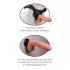 Real Feel Deluxe No.9 - realistisks vibrators ar sēkliniekiem, ķermeņa krāsā