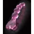 Icicles No. 43 - stikla dildo ar pērlītēm un sirsniņu rozā
