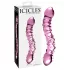 Icicles No. 55 - stikla divpusējs G punkta dildo rozā
