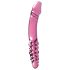Icicles Nr. 57 - divu galu stikla dildo ar fallusa formu (rozā)