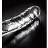 Icicles No. 62 - stikla dildo ar dzimumlocekļa formu caurspīdīgs