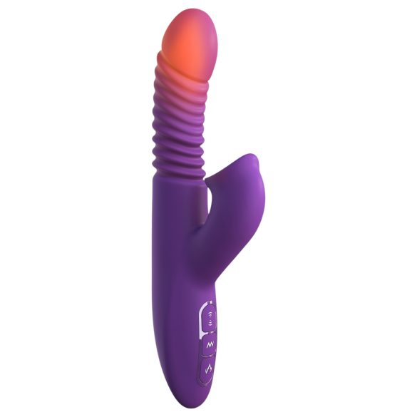 Fantasy For Her - 3-in-1 vibrators ar stūmēšanas un sildīšanas funkciju violets