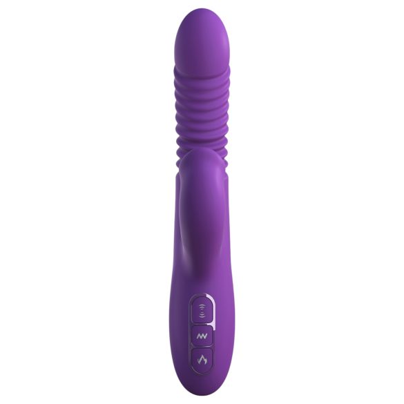 Fantasy For Her - 3-in-1 vibrators ar stūmēšanas un sildīšanas funkciju violets