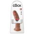 King Cock 9 - reālistisks dildo ar piesūcekni 23cm tumši naturāls