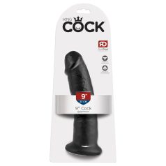 King Cock 9 - piesūcekņa dildo melns