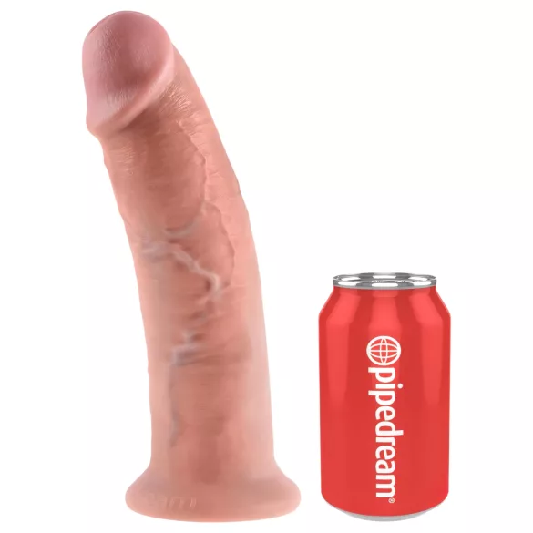 King Cock dildo ar piesūcekni 25cm naturāls