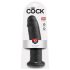 Karaliskais Gailis 10 - piesūcekņa dildo (25cm) - melns