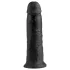 King Cock dildo ar piesūcekni 25 cm melns