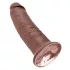 King Cock dildo ar piesūcekni 25 cm brūns